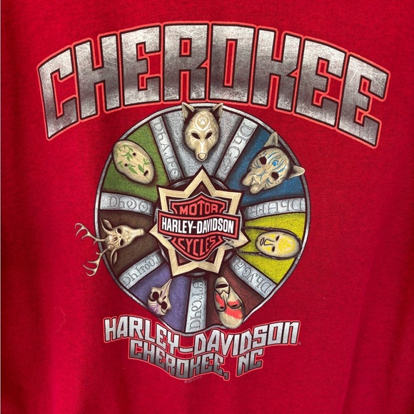 Men’s Harley Davidson T shirt from Cherokee NC 2XL - Picture 2 of 3